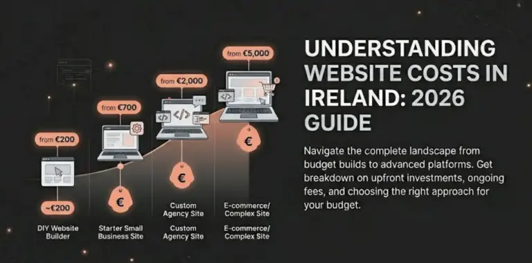 Comparison of website cost options for Irish small businesses in 2026